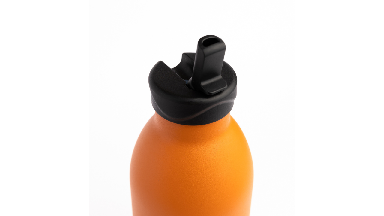 Visol Marina 16 oz. Pastel Orange Double Wall Stainless Steel Water Bottle (2-Pack)